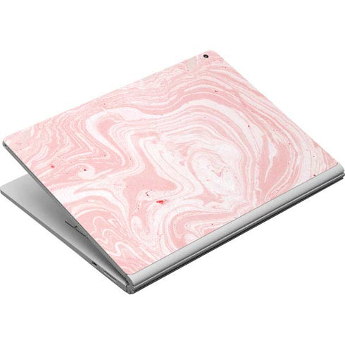 Pink Marbling Surface Book Skin
