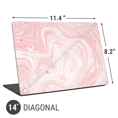 Pink Marbling Universal Laptop 14in (11.4 x 8.2in) Skin