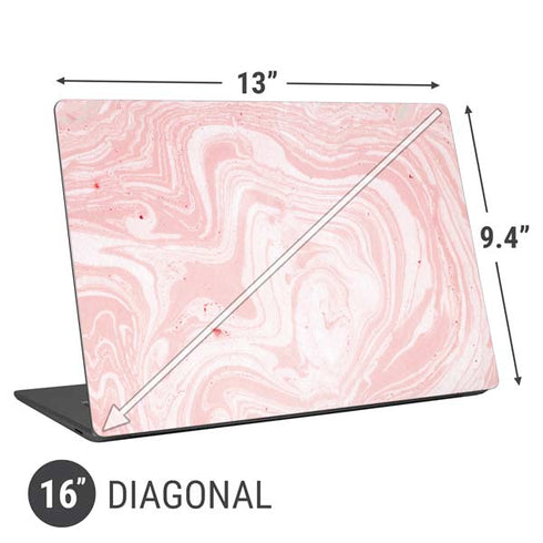 Pink Marbling Universal Laptop 16in (13 x 9.4in) Skin