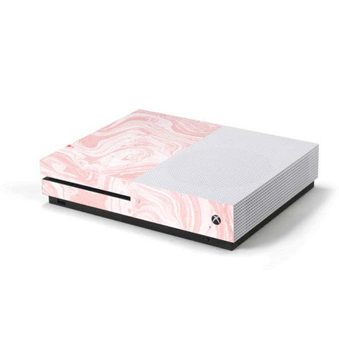 Pink Marbling Xbox One S Console Skin