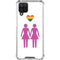 Pink Pride Galaxy A12 Clear Case