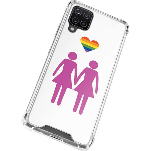 Pink Pride Galaxy A12 Clear Case