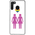Pink Pride Galaxy A21 Clear Case