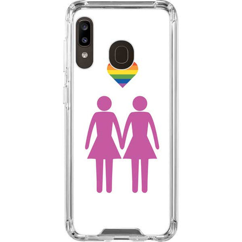 Pink Pride Galaxy A30 Clear Case