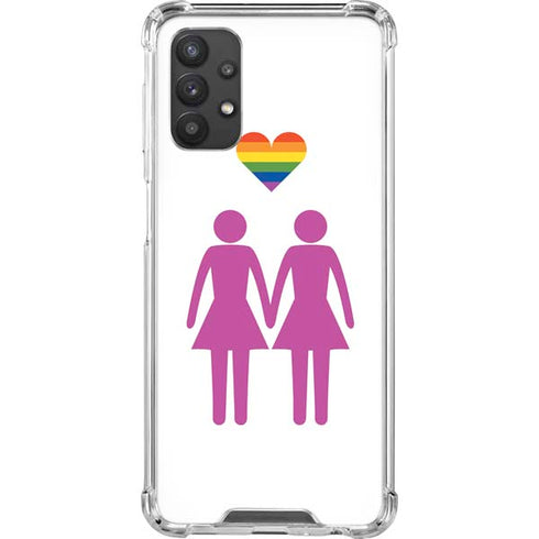 Pink Pride Galaxy A32 5G Clear Case