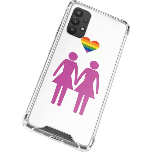 Pink Pride Galaxy A32 5G Clear Case