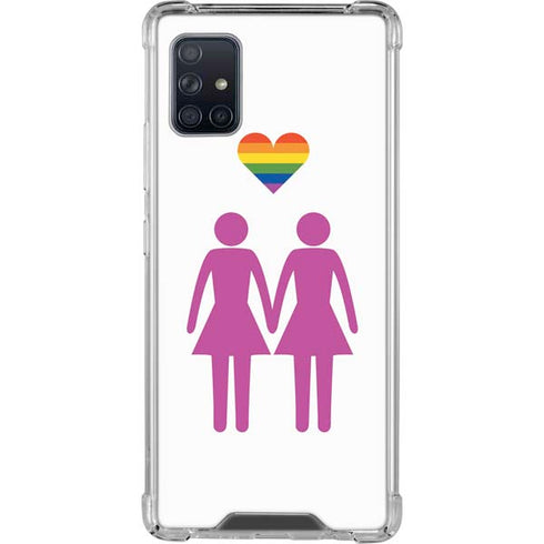 Pink Pride Galaxy A51 5G Clear Case