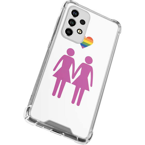 Pink Pride Galaxy A53 5G Clear Case