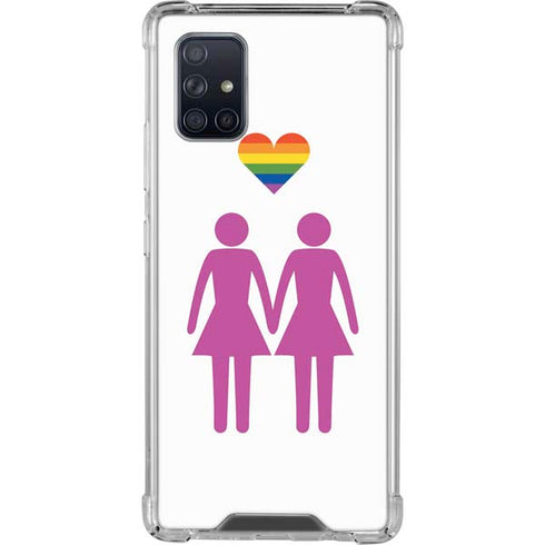 Pink Pride Galaxy A71 5G Clear Case
