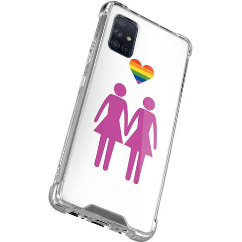 Pink Pride Galaxy A71 5G Clear Case