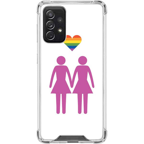 Pink Pride Galaxy A72 5G Clear Case