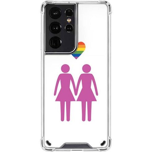 Pink Pride Galaxy S21 Ultra 5G Clear Case