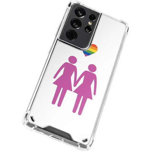 Pink Pride Galaxy S21 Ultra 5G Clear Case