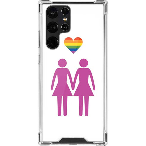 Pink Pride Galaxy S22 Ultra Clear Case