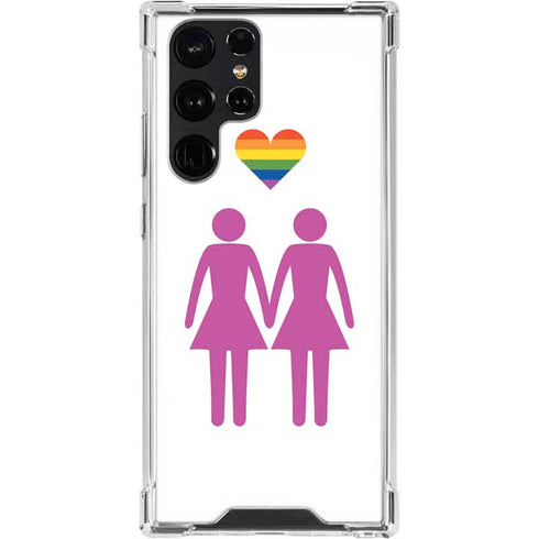 Pink Pride Galaxy S24 Ultra Clear Case
