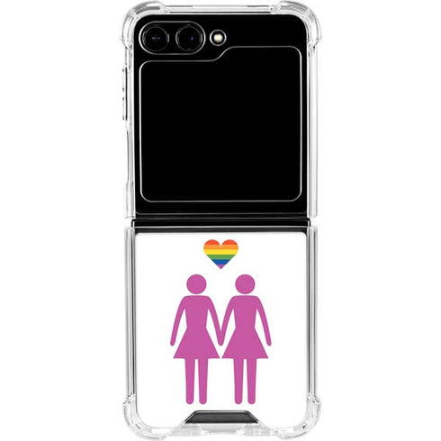 Pink Pride Galaxy Z Flip5 5G Clear Case