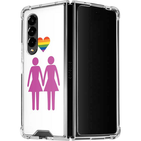 Pink Pride Galaxy Z Fold4 5G Clear Case