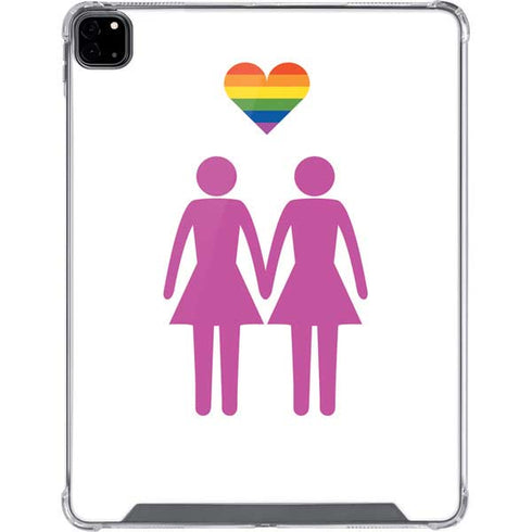 Pink Pride iPad Pro 12.9in (2020) Clear Case