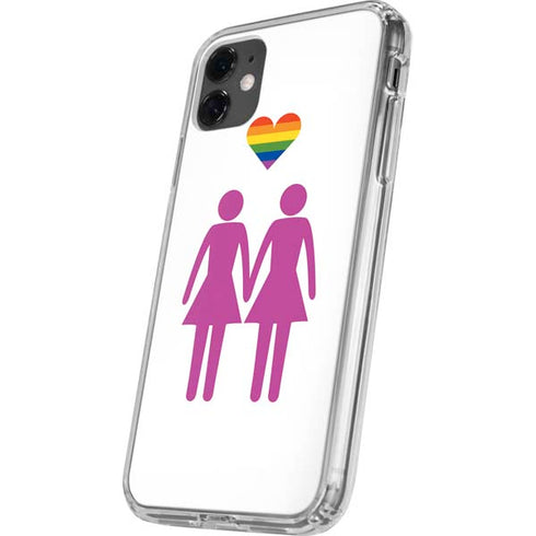 Pink Pride iPhone 11 Clear Case