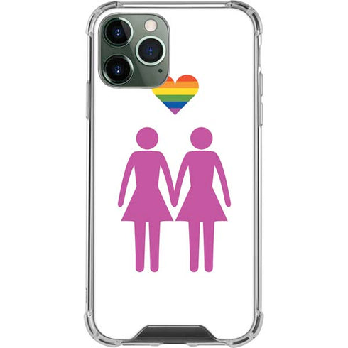 Pink Pride iPhone 12 Pro Clear Case
