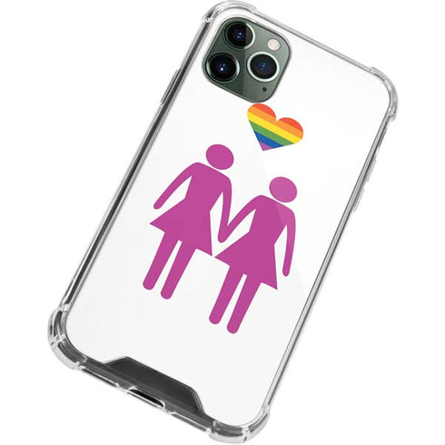 Pink Pride iPhone 12 Pro Clear Case