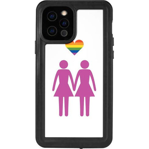 Pink Pride iPhone 12 Pro Waterproof Case