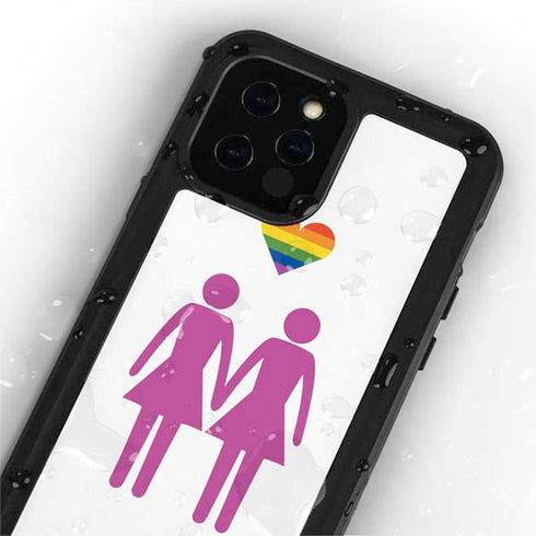 Pink Pride iPhone 12 Pro Waterproof Case