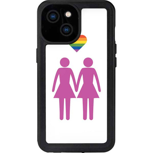 Pink Pride iPhone 13 Mini Waterproof Case