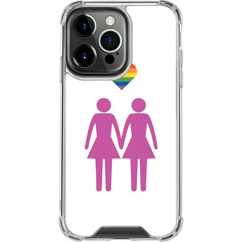 Pink Pride iPhone 13 Pro Clear Case