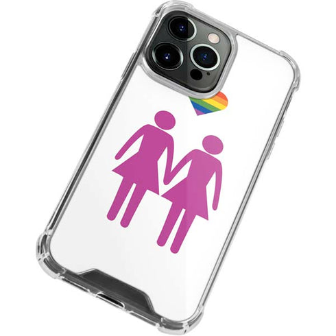 Pink Pride iPhone 13 Pro Clear Case