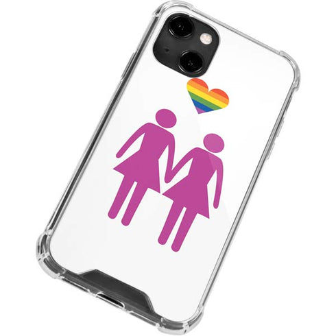 Pink Pride iPhone 14 Clear Case