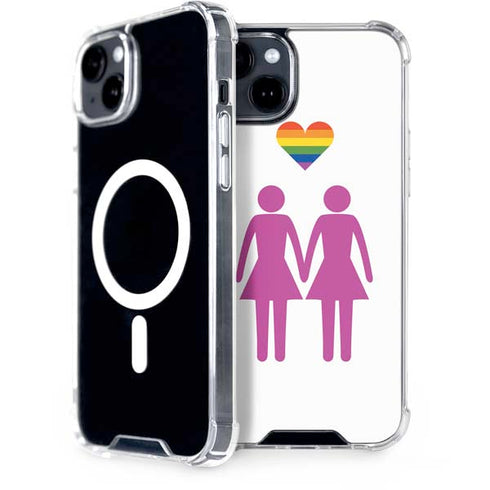 Pink Pride iPhone 15 Plus MagSafe Case