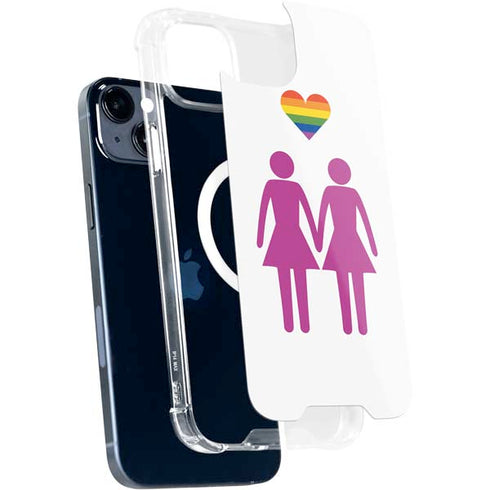 Pink Pride iPhone 15 Plus MagSafe Case