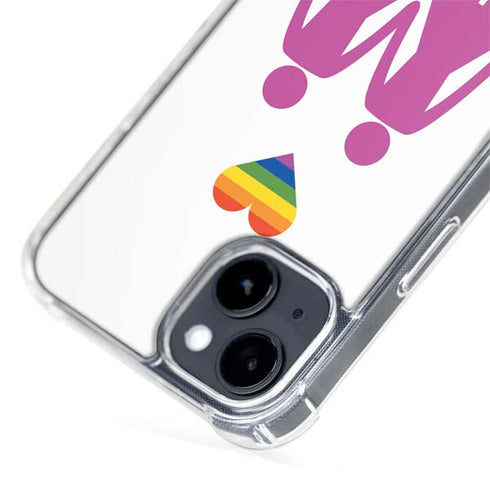 Pink Pride iPhone 15 Plus MagSafe Case
