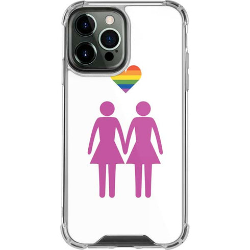 Pink Pride iPhone 14 Pro Max Clear Case