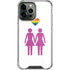 Pink Pride iPhone 14 Pro Max Clear Case