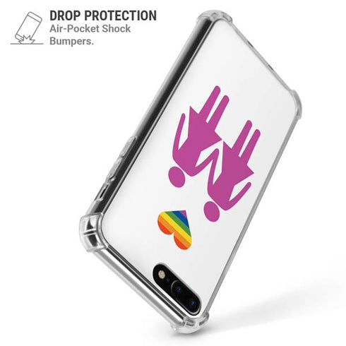 Pink Pride iPhone 7/8 Plus Clear Case