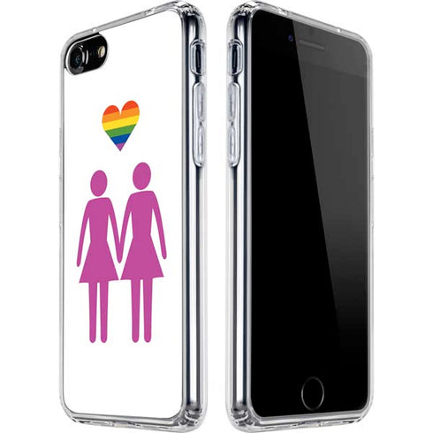 Pink Pride iPhone SE (2nd & 3rd Gen) Clear Case