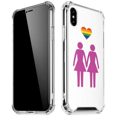 Pink Pride iPhone XS Max Clear Case