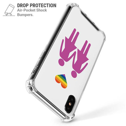 Pink Pride iPhone XS Max Clear Case