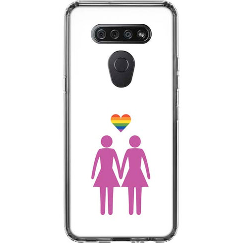 Pink Pride LG K51/Q51 Clear Case