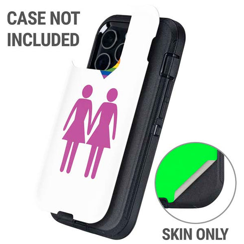 Pink Pride Otterbox Defender iPhone Skin