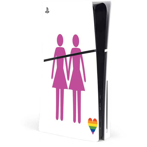 Pink Pride PS5 Slim Disk Console Skin