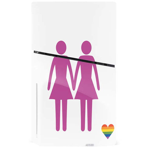 Pink Pride PS5 Slim Disk Console Skin
