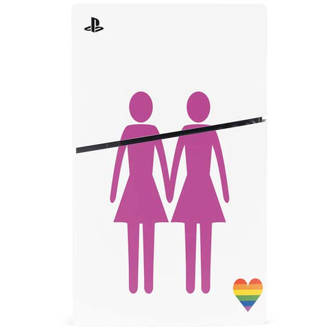 Pink Pride PS5 Slim Digital Edition Bundle Skin