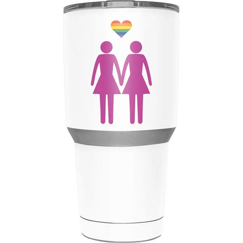 Pink Pride Yeti 30oz Rambler Tumbler Skin