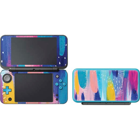 Etta Vee Pink Sparkle Brush Stroke Nintendo 2DS XL (2017) Skin