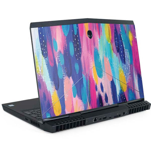 Pink Sparkle Brush Stroke by Etta Vee Dell Alienware Skin