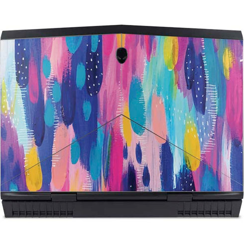 Pink Sparkle Brush Stroke by Etta Vee Dell Alienware Skin