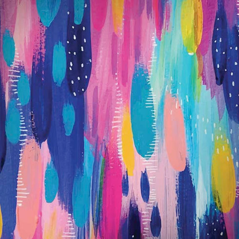 Pink Sparkle Brush Stroke by Etta Vee Dell Alienware Skin